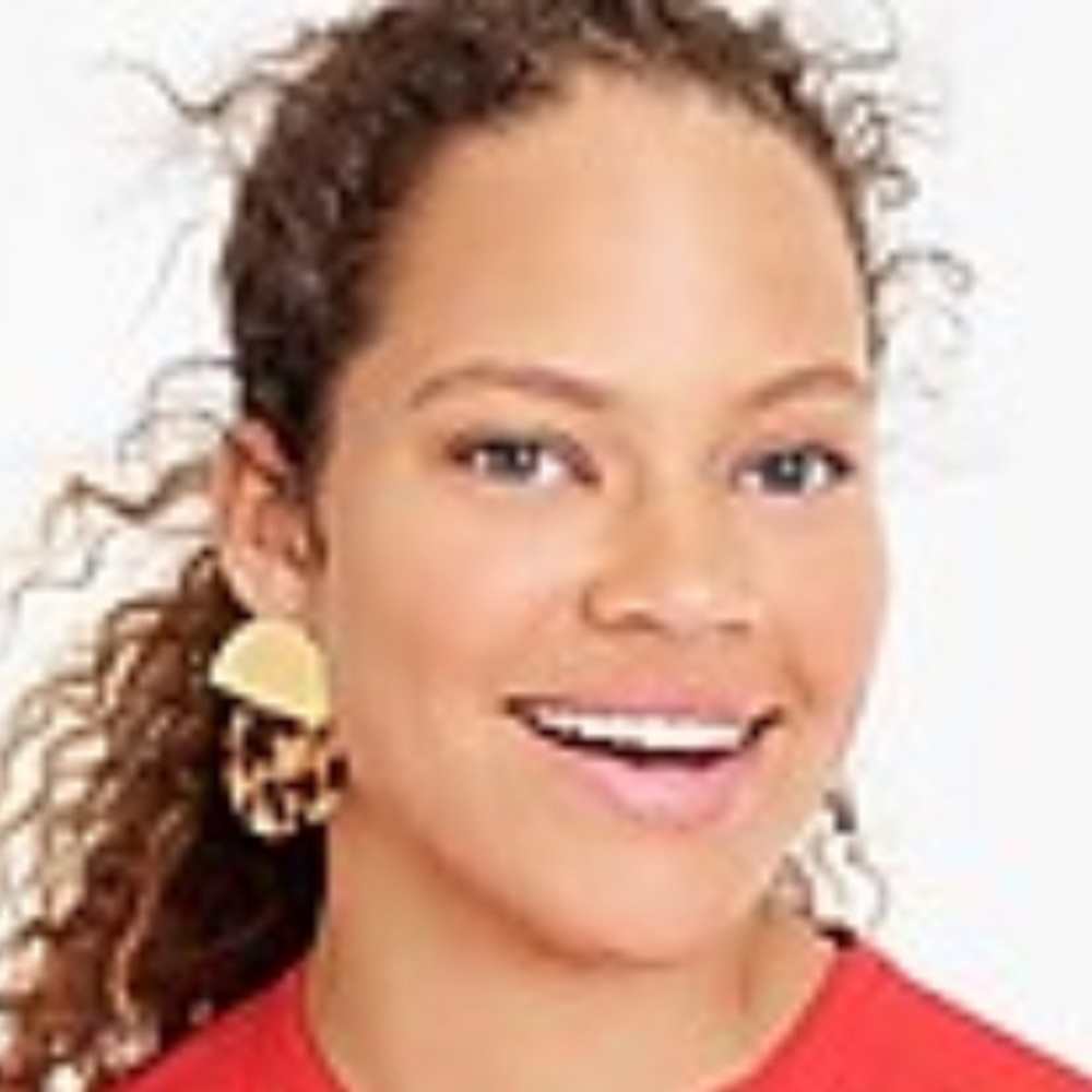J.Crew Tortoiseshell Statement Earrings